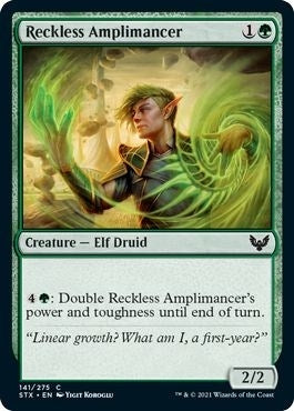 Image for Reckless Amplimancer (141) (Strixhaven: School of Mages) (STX) - Magic: The Gathering
