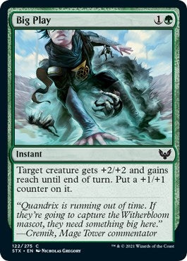 Image for Big Play (122) (Strixhaven: School of Mages) (STX) - Magic: The Gathering