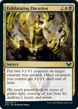 Image for Exhilarating Elocution (185) (Strixhaven: School of Mages) (STX) - Magic: The Gathering