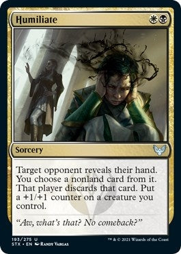 Image for Humiliate (193) (Strixhaven: School of Mages) (STX) - Magic: The Gathering