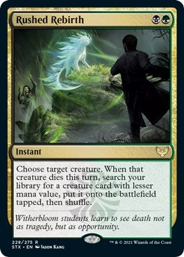 Image for Rushed Rebirth (228) (Strixhaven: School of Mages) (STX) - Magic: The Gathering
