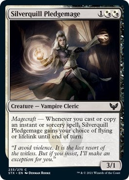 Image for Silverquill Pledgemage (233) (Strixhaven: School of Mages) (STX) - Magic: The Gathering