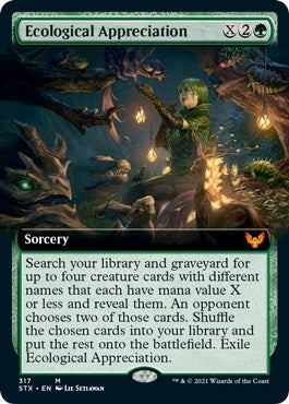 Image for Ecological Appreciation (Extended Art) (317) (Strixhaven: School of Mages) (STX) - Magic: The Gathering