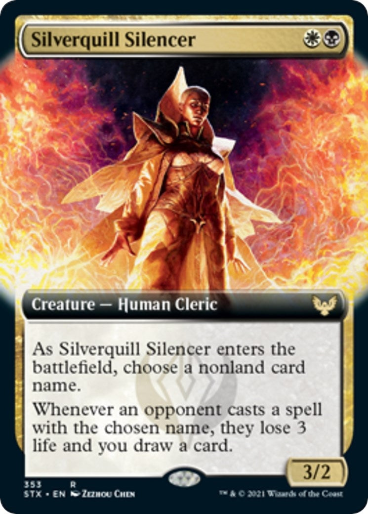 Image for Silverquill Silencer (Extended Art) (353) (Strixhaven: School of Mages) (STX) - Magic: The Gathering