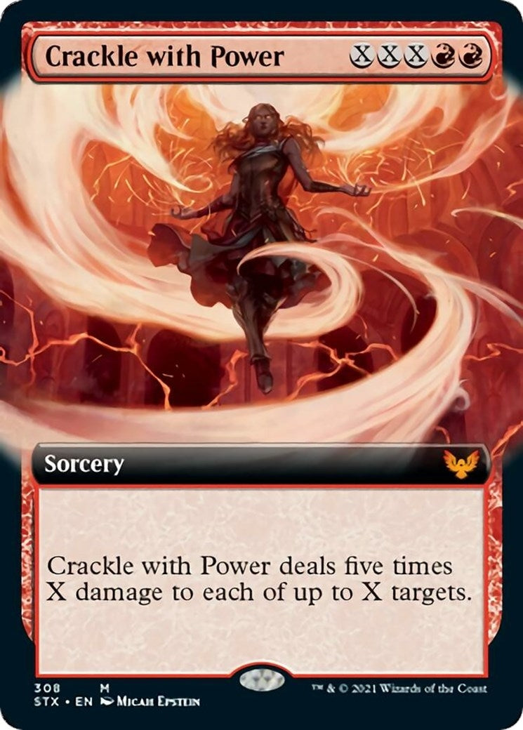 Image for Crackle with Power (Extended Art) (308) (Strixhaven: School of Mages) (STX) - Magic: The Gathering