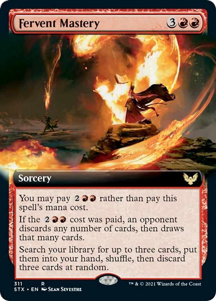Image for Fervent Mastery (Extended Art) (311) (Strixhaven: School of Mages) (STX) - Magic: The Gathering