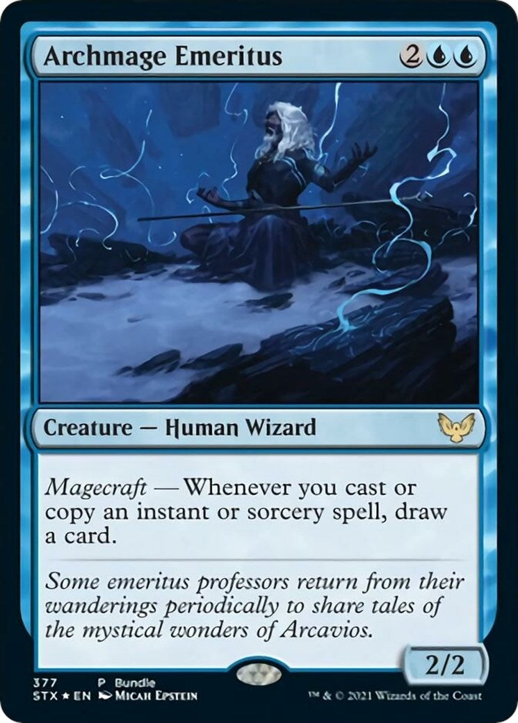 Archmage Emeritus (STX Bundle) (377) (Unique and Miscellaneous Promos)