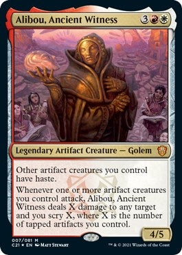 Image for Alibou, Ancient Witness (7) (Commander 2021) (C21) - Magic: The Gathering
