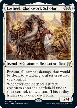 Image for Losheel, Clockwork Scholar (18) (Commander 2021) (C21) - Magic: The Gathering