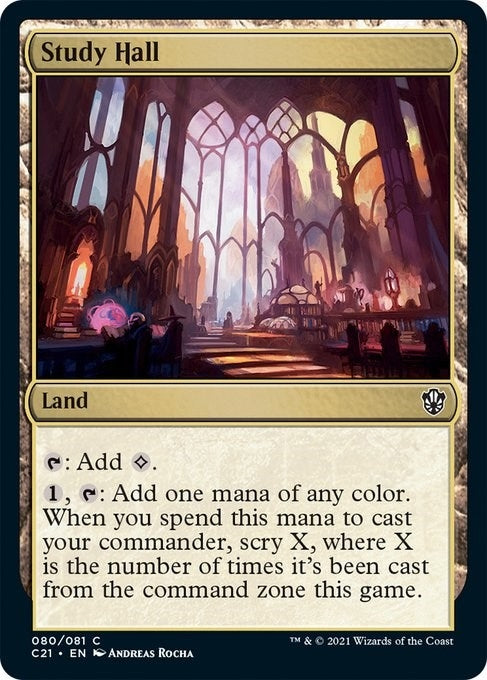 Image for Study Hall (80) (Commander 2021) (C21) - Magic: The Gathering