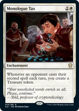 Image for Monologue Tax (19) (Commander 2021) (C21) - Magic: The Gathering