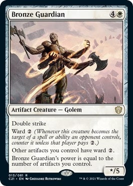 Image for Bronze Guardian (13) (Commander 2021) (C21) - Magic: The Gathering