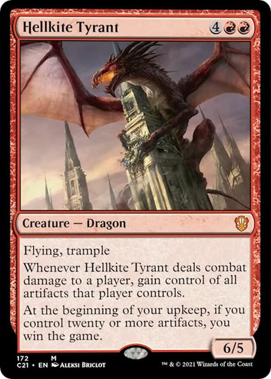 Image for Hellkite Tyrant (172) (Commander 2021) (C21) - Magic: The Gathering