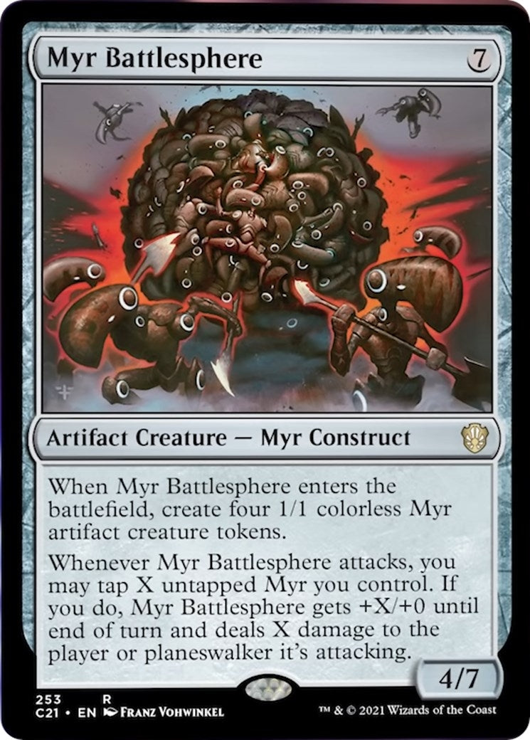 Image for Myr Battlesphere (253) (Commander 2021) (C21) - Magic: The Gathering