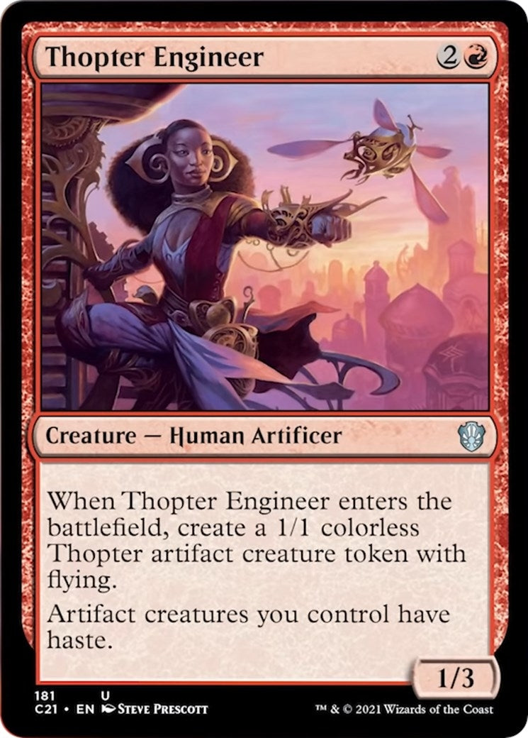 Image for Thopter Engineer (181) (Commander 2021) (C21) - Magic: The Gathering