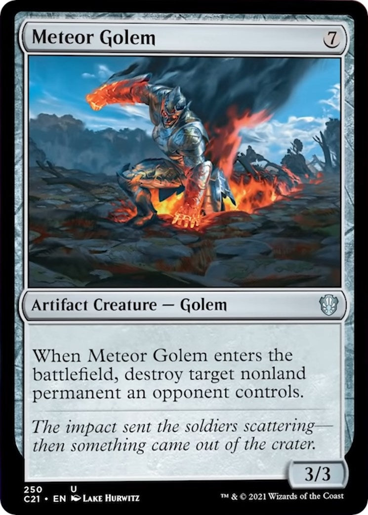 Image for Meteor Golem (250) (Commander 2021) (C21) - Magic: The Gathering