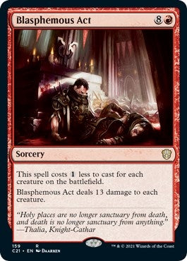 Image for Blasphemous Act (159) (Commander 2021) (C21) - Magic: The Gathering