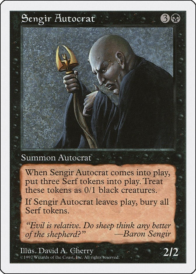 Image for Sengir Autocrat (Fifth Edition) (5ED) - Magic: The Gathering