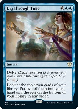 Image for Dig Through Time (119) (Commander 2021) (C21) - Magic: The Gathering