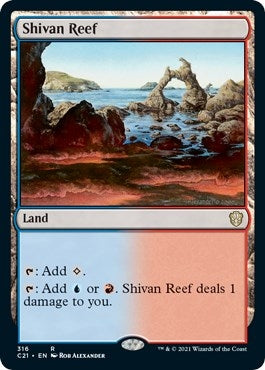 Image for Shivan Reef (316) (Commander 2021) (C21) - Magic: The Gathering