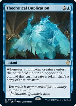 Image for Theoretical Duplication (34) (Commander 2021) (C21) - Magic: The Gathering