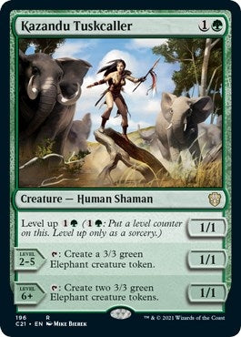 Image for Kazandu Tuskcaller (196) (Commander 2021) (C21) - Magic: The Gathering