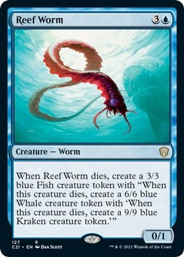 Image for Reef Worm (127) (Commander 2021) (C21) - Magic: The Gathering