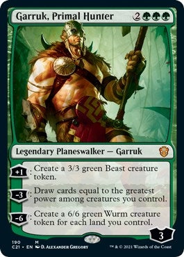Image for Garruk, Primal Hunter (190) (Commander 2021) (C21) - Magic: The Gathering