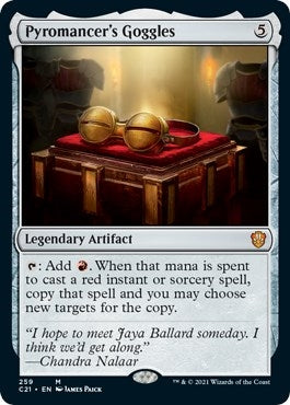 Image for Pyromancer's Goggles (259) (Commander 2021) (C21) - Magic: The Gathering