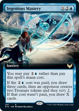 Image for Ingenious Mastery (Extended Art) (297) (Strixhaven: School of Mages) (STX) - Magic: The Gathering