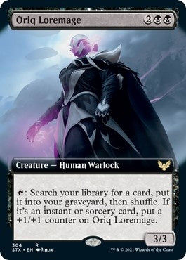 Image for Oriq Loremage (Extended Art) (304) (Strixhaven: School of Mages) (STX) - Magic: The Gathering