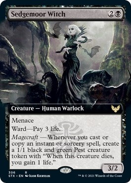Image for Sedgemoor Witch (Extended Art) (306) (Strixhaven: School of Mages) (STX) - Magic: The Gathering