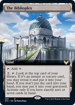 Image for The Biblioplex (Extended Art) (359) (Strixhaven: School of Mages) (STX) - Magic: The Gathering