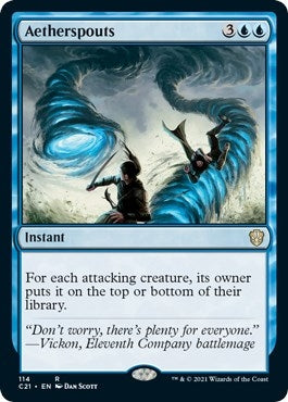 Image for Aetherspouts (114) (Commander 2021) (C21) - Magic: The Gathering