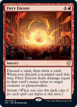 Image for Fiery Encore (51) (Commander 2021) (C21) - Magic: The Gathering