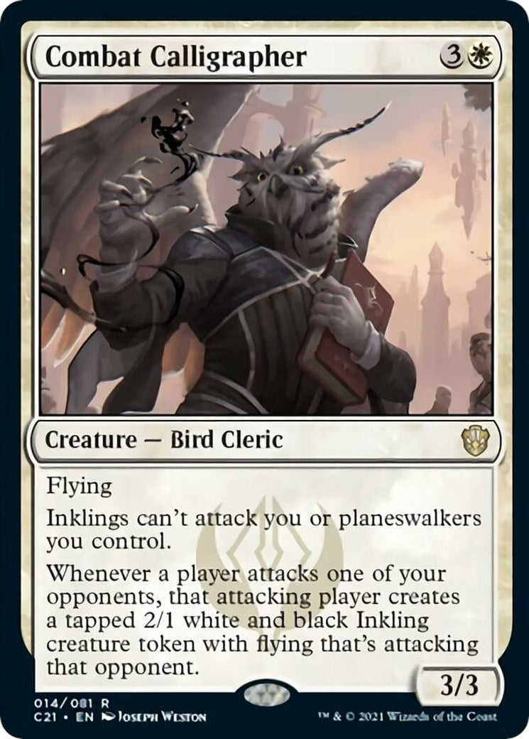 Image for Combat Calligrapher (14) (Commander 2021) (C21) - Magic: The Gathering