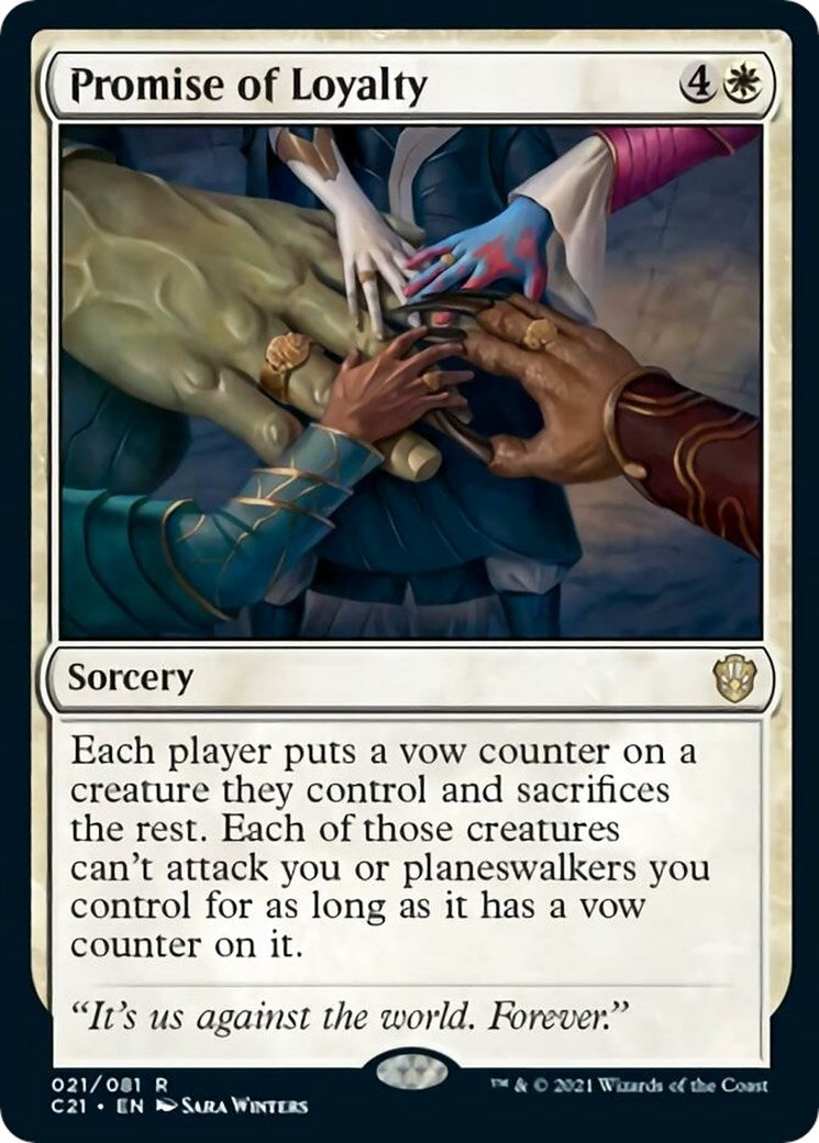 Image for Promise of Loyalty (21) (Commander 2021) (C21) - Magic: The Gathering