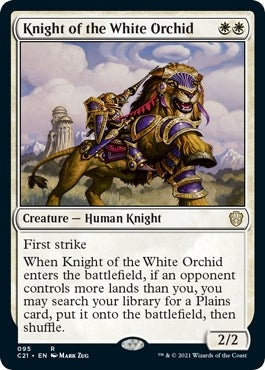 Image for Knight of the White Orchid (95) (Commander 2021) (C21) - Magic: The Gathering