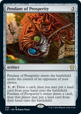 Image for Pendant of Prosperity (256) (Commander 2021) (C21) - Magic: The Gathering