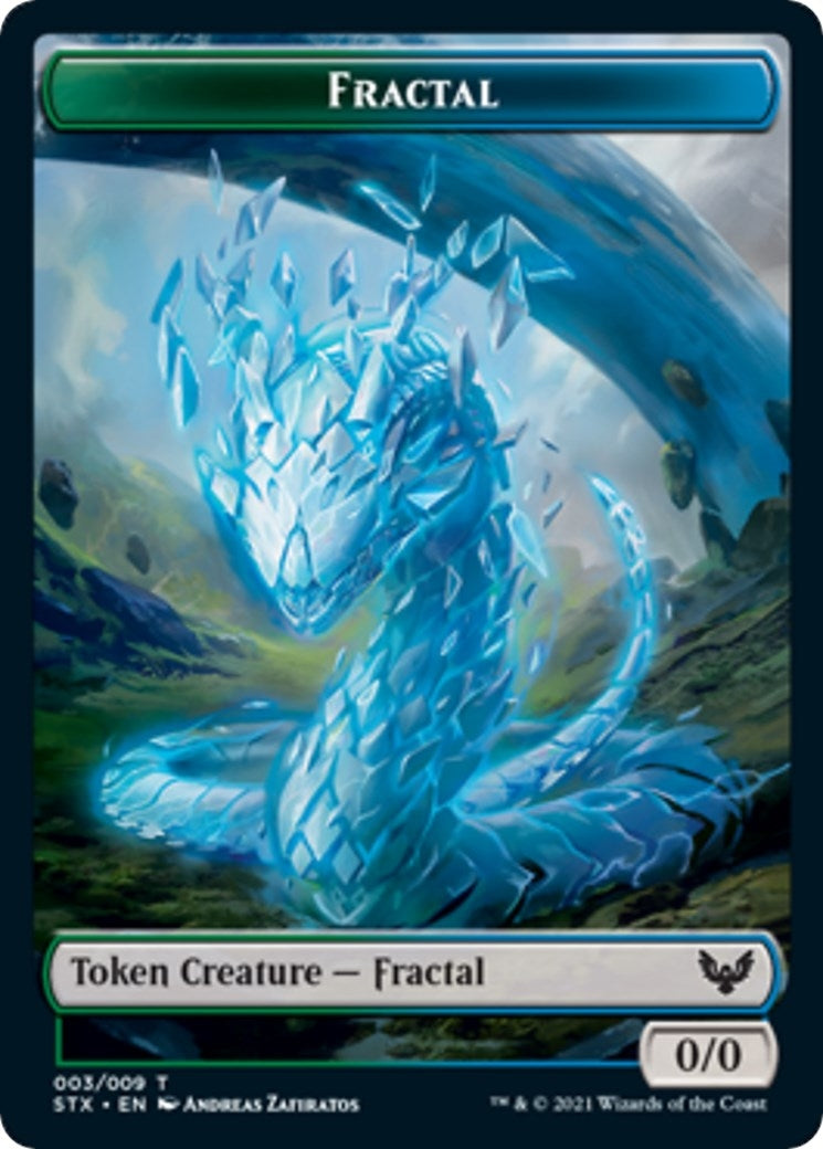Image for Fractal Token (3) (Strixhaven: School of Mages) (STX) - Magic: The Gathering