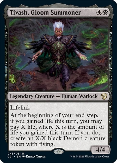 Image for Tivash, Gloom Summoner (45) (Commander 2021) (C21) - Magic: The Gathering