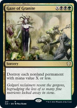 Image for Gaze of Granite (217) (Commander 2021) (C21) - Magic: The Gathering