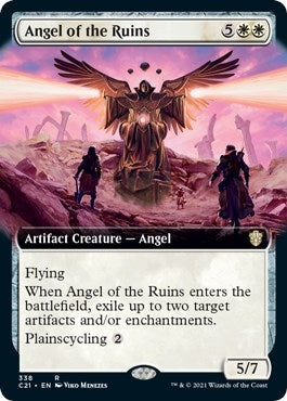 Image for Angel of the Ruins (Extended Art) (338) (Commander 2021) (C21) - Magic: The Gathering