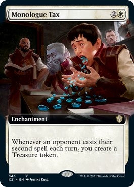 Image for Monologue Tax (Extended Art) (346) (Commander 2021) (C21) - Magic: The Gathering