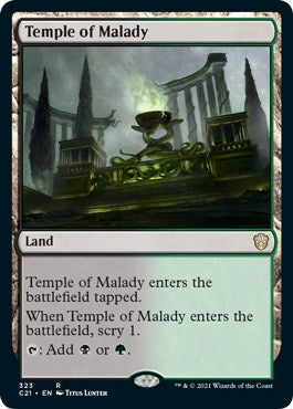 Image for Temple of Malady (323) (Commander 2021) (C21) - Magic: The Gathering