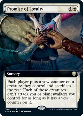 Image for Promise of Loyalty (Extended Art) (348) (Commander 2021) (C21) - Magic: The Gathering