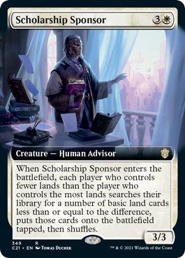 Image for Scholarship Sponsor (Extended Art) (349) (Commander 2021) (C21) - Magic: The Gathering
