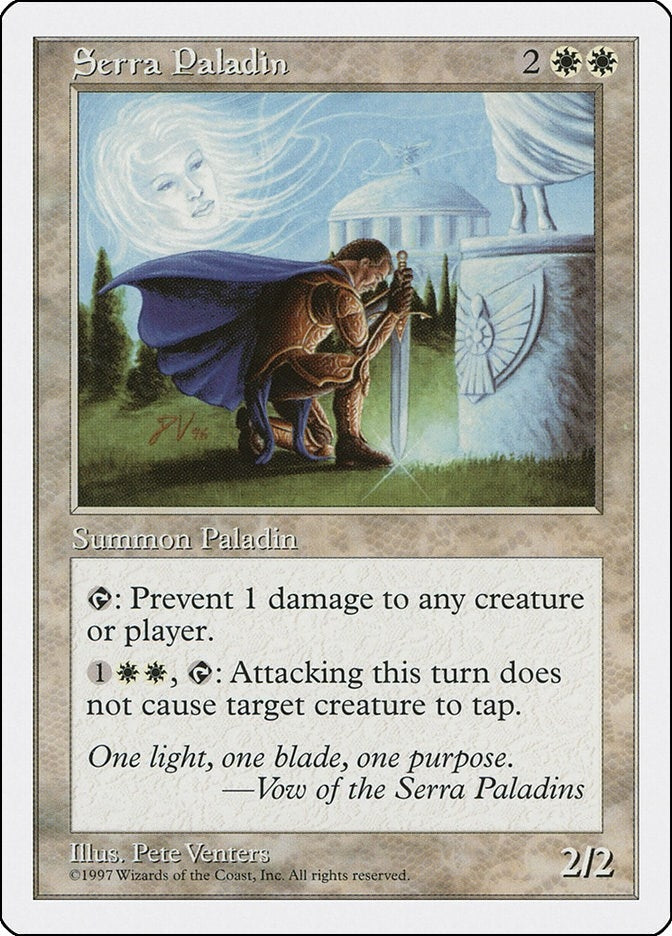 Image for Serra Paladin (Fifth Edition) (5ED) - Magic: The Gathering