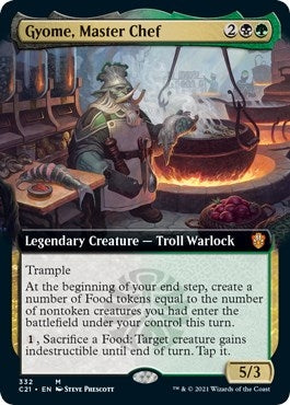Image for Gyome, Master Chef (Extended Art) (332) (Commander 2021) (C21) - Magic: The Gathering