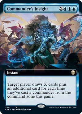 Image for Commander's Insight (Extended Art) (350) (Commander 2021) (C21) - Magic: The Gathering